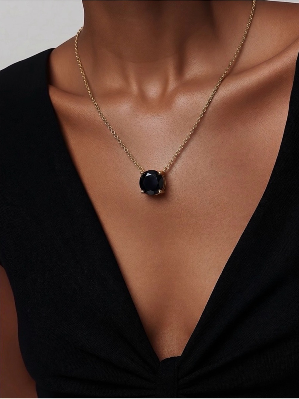 Park Lane - S’mores - Gold & Black Impression Necklace - Picture 2 of 3